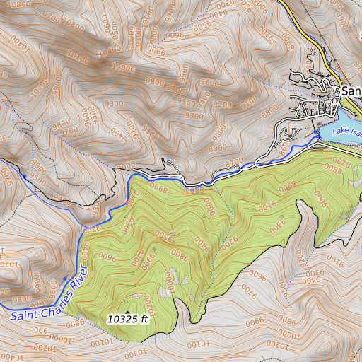 OpenTopoMap map of Beaver Creek, CO