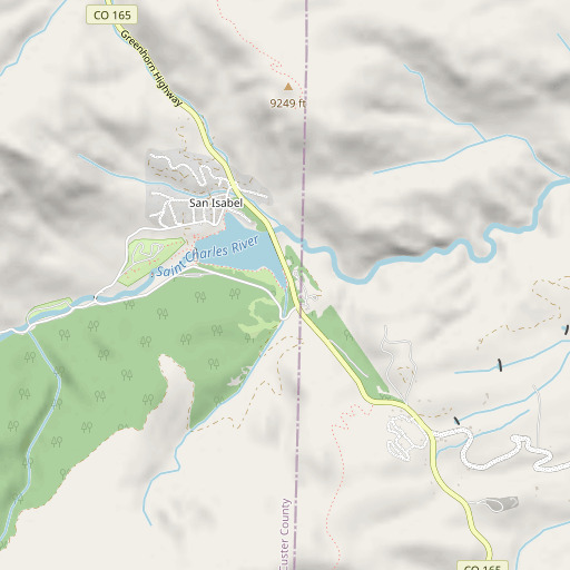 OpenStreetMap map of Cliff Creek, CO