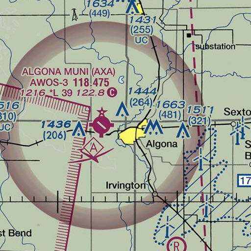 FAA VFR chart of North Park, IA