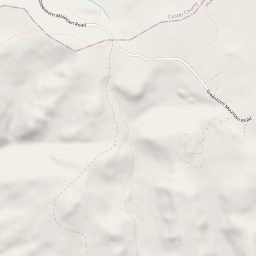 OpenStreetMap map of Cisneros Trail, CO