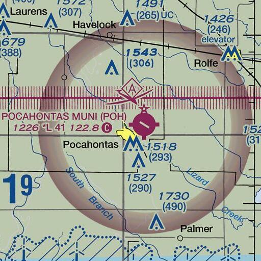 FAA VFR chart of Elbert Park, IA