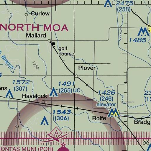 FAA VFR chart of Plover Post Office, IA