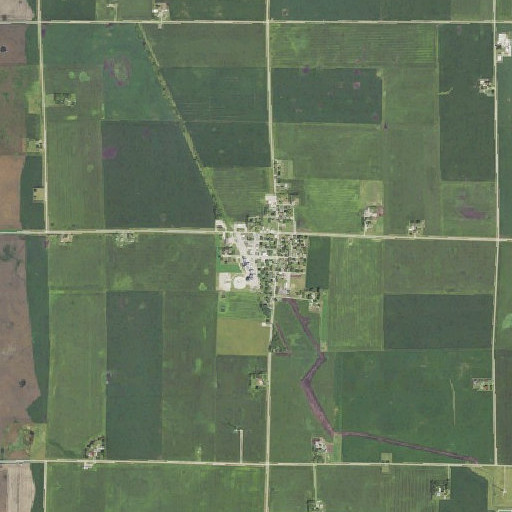 Aerial imagery of New Co-op Elevator, IA