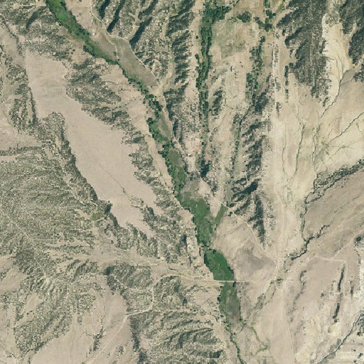 Aerial imagery of Maes Creek, CO