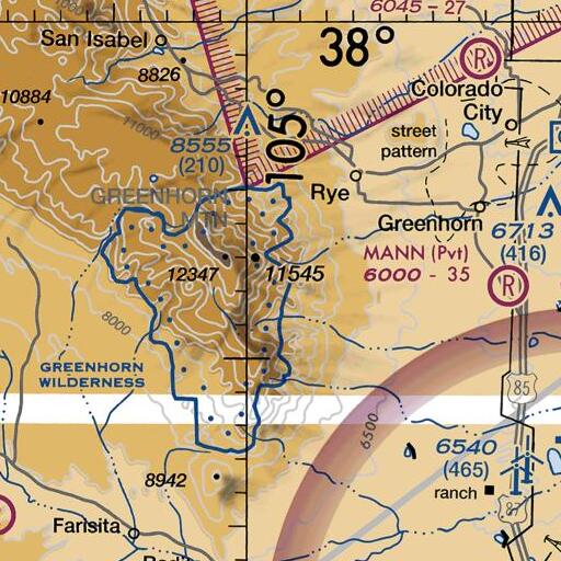 FAA VFR chart of Bartlett Trail, CO