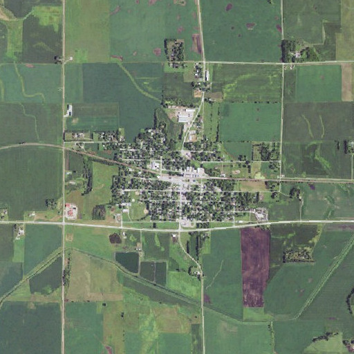 Aerial imagery of Farmer Co-op Elevator, IA