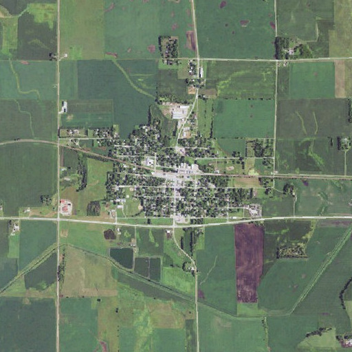 Aerial imagery of Ruthven, IA