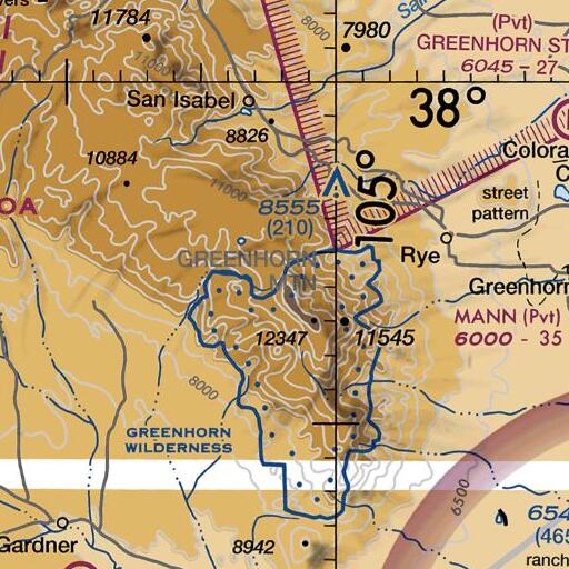 FAA VFR chart of North Peak, CO