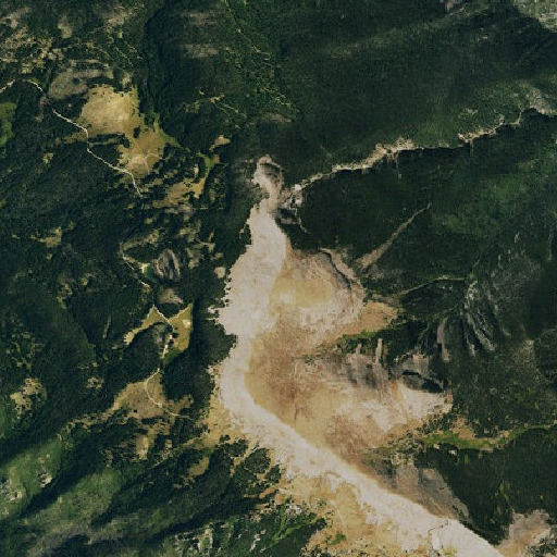 Aerial imagery of North Peak, CO