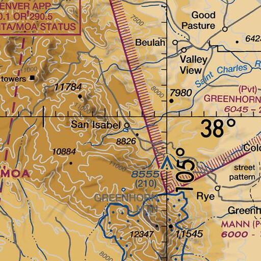 FAA VFR chart of Willow Creek, CO
