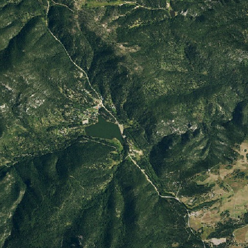 Aerial imagery of Willow Creek, CO