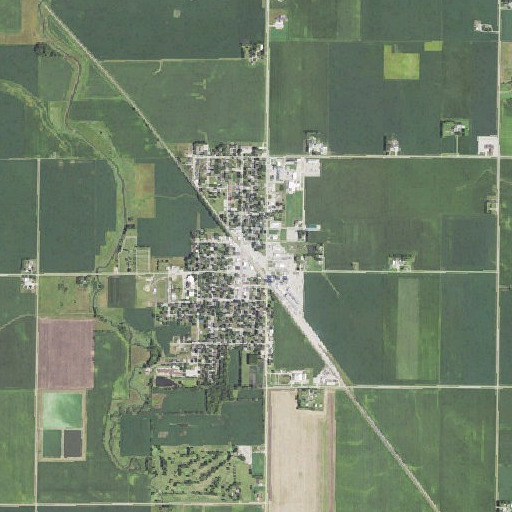 Aerial imagery of West Bend, IA