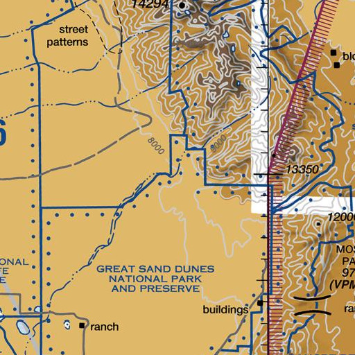 FAA VFR chart of Cold Creek, CO