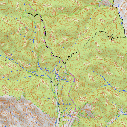 OpenTopoMap map of Medano Pass, CO