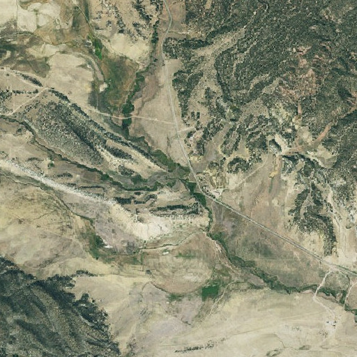 Aerial imagery of Bruff Creek, CO