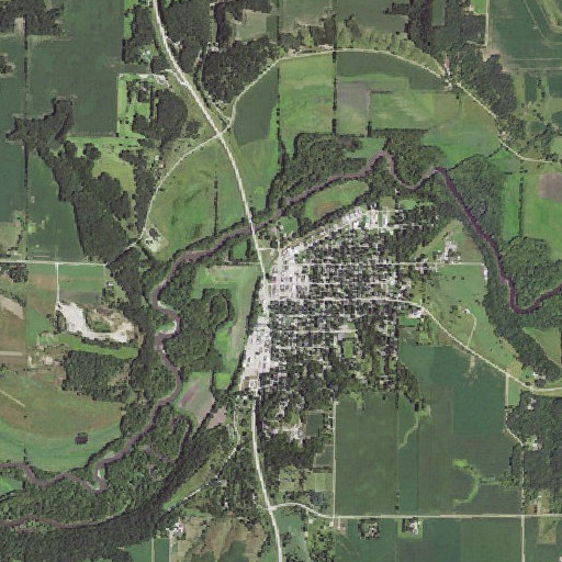 Aerial imagery of First Co-op Elevator, IA