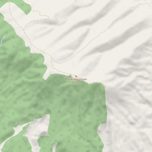OpenStreetMap map of Black Mountain, CO