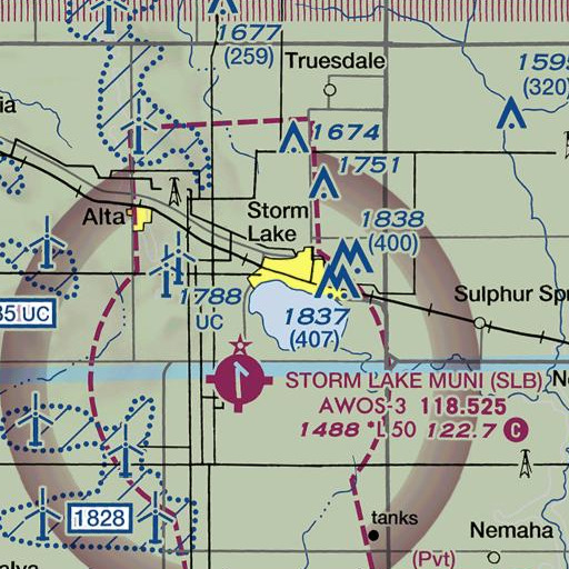 FAA VFR chart of Scout Park, IA