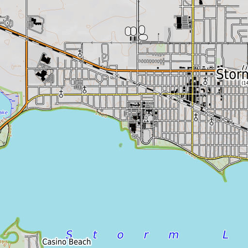 OpenTopoMap map of Scout Park, IA