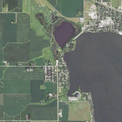 Aerial imagery of Emerald Park, IA