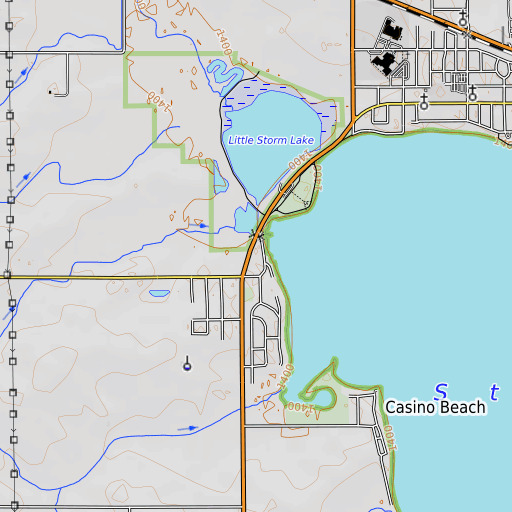 OpenTopoMap map of Emerald Park, IA