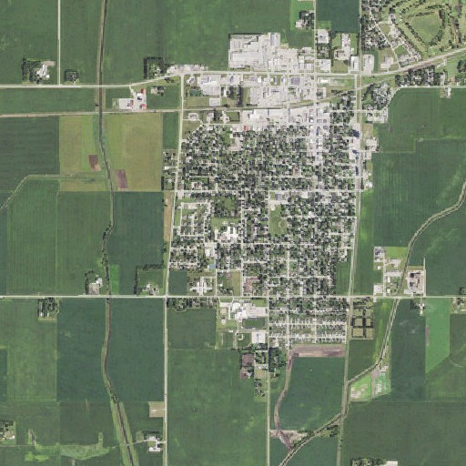 Aerial imagery of Garner Elementary School, IA