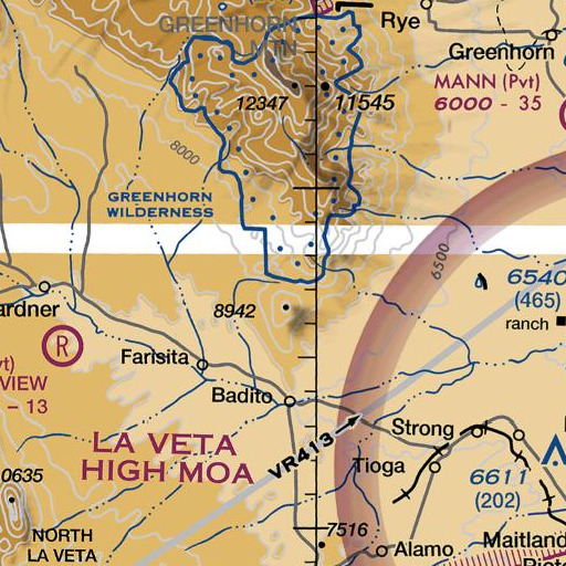 FAA VFR chart of Saint Jude Spring, CO