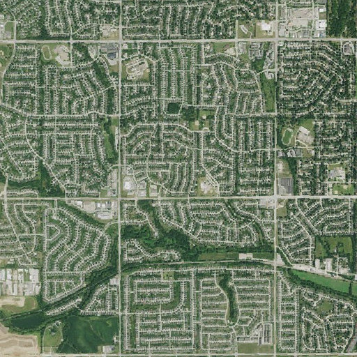 Aerial imagery of Millard Election Precinct, NE
