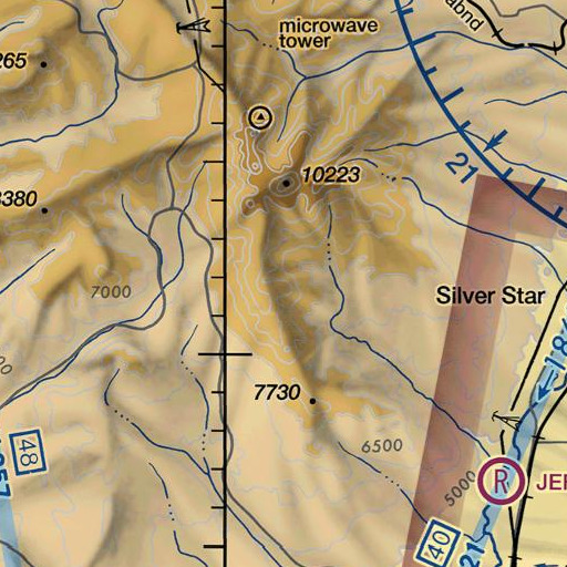 FAA VFR chart of Grassy Mountain, MT