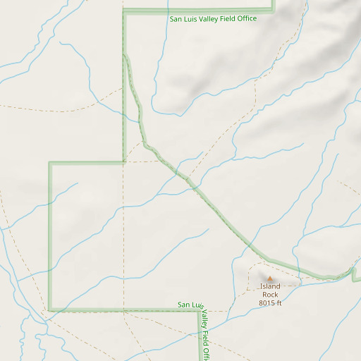 OpenStreetMap map of Old Lantern Well, CO