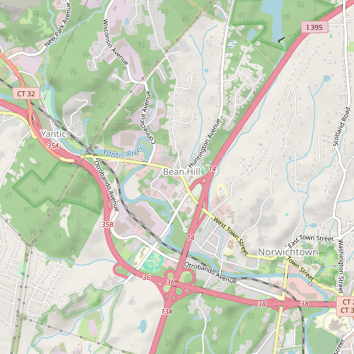 OpenStreetMap map of John Baldwin House, CT