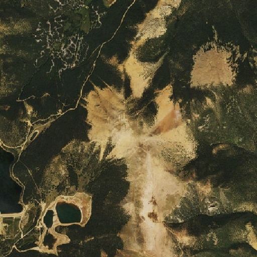 Aerial imagery of Almagre Mountain, CO