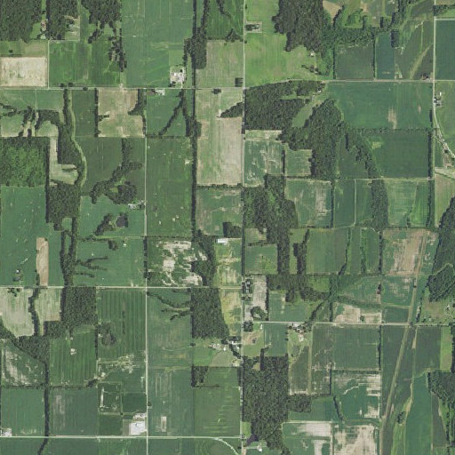 Aerial imagery of Ferrell Cemetery, IL