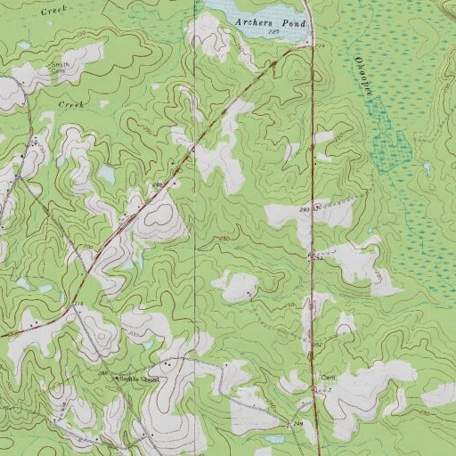 USGS 24K topo map of Adrian Division, GA