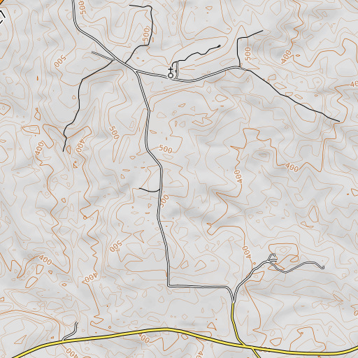 OpenTopoMap map of Georgetown North Division, GA