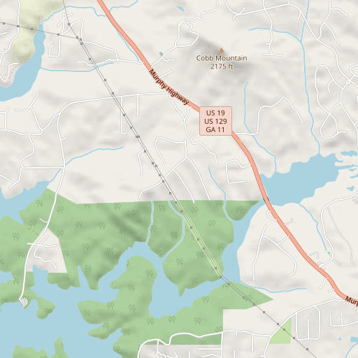OpenStreetMap map of Ivylog Division, GA