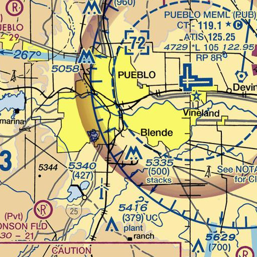 FAA VFR chart of Fulton Heights School, CO