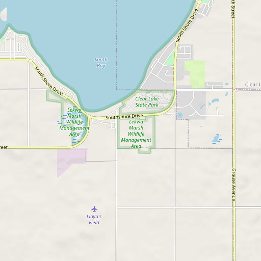 OpenStreetMap map of Arrowhead Golf Course, IA