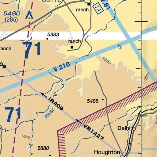 FAA VFR chart of Box Spring, CO
