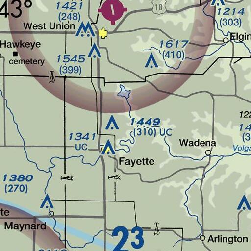 FAA VFR chart of Lima Trail, IA