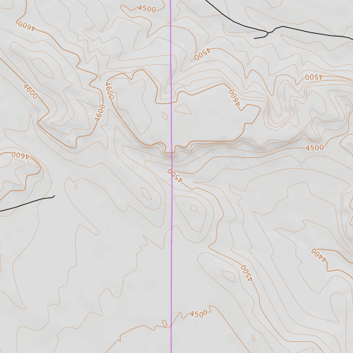 OpenTopoMap map of Antelope Spring, CO