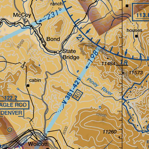 FAA VFR chart of Spring Draw, CO