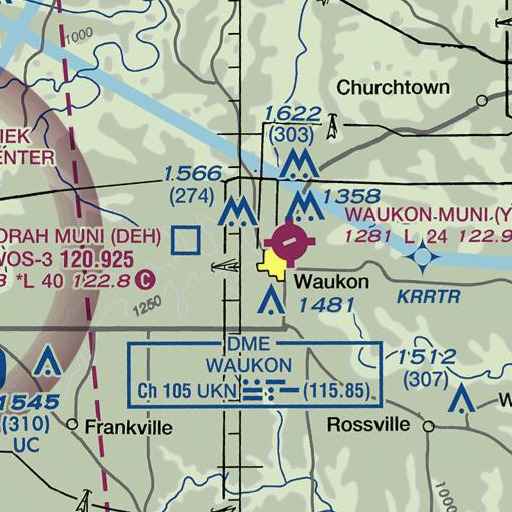 FAA VFR chart of West Elementary School, IA