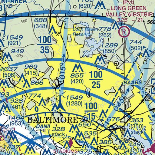 FAA VFR chart of Richmond Hall, MD