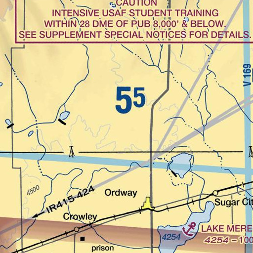 FAA VFR chart of Nero Hill, CO