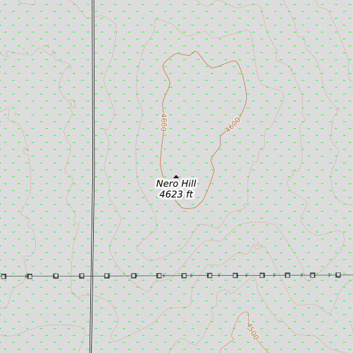 OpenTopoMap map of Nero Hill, CO