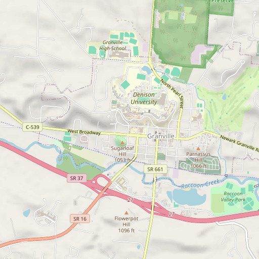 OpenStreetMap map of King Hall, OH