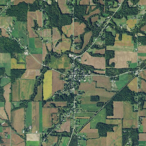 Aerial imagery of Nankin Post Office, OH