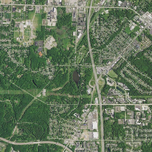 Aerial imagery of Lake Isaac, OH