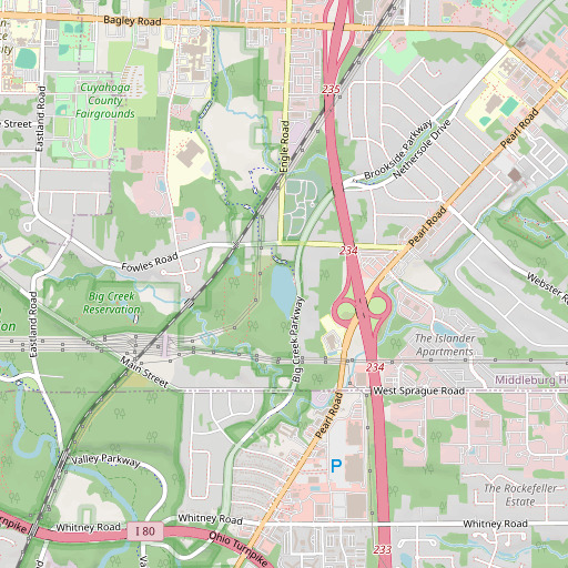 OpenStreetMap map of Lake Isaac, OH